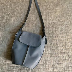 Excellent Condition Lucky Brand Blue Leather Crossbody